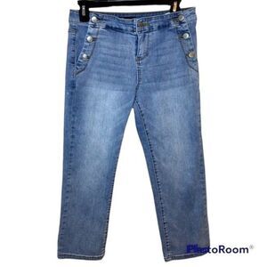 Versona Women’s Cropped Modern Blue Jeans Size 27